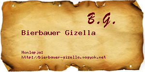 Bierbauer Gizella névjegykártya